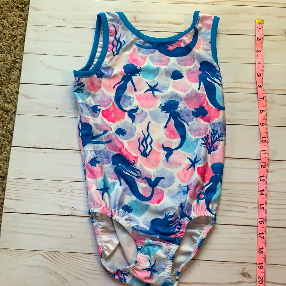 Women’s adult small mermaid gymnastics leotard as